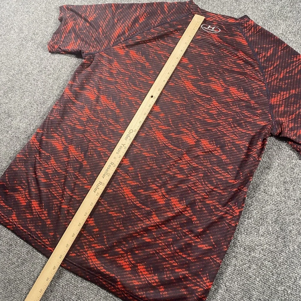 Boston Red Sox Fire Camo MLB Baseball Short Sleeve Shirt Mens L Under Armour - Picture 7 of 8